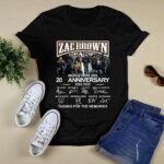 Zac Brown Band World Tour 2022 20th Anniversary 2002 2022 3 T Shirt