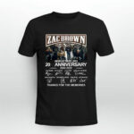 Zac Brown Band World Tour 2022 20th Anniversary 2002 2022 4 T Shirt