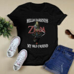 Zelda Hello Darkness My Old Friend 4 T Shirt